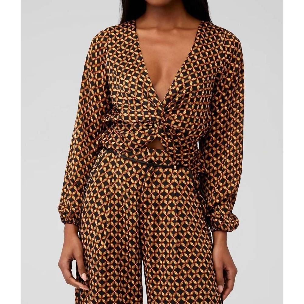 MINKPINK Valentina twist blouse in multi